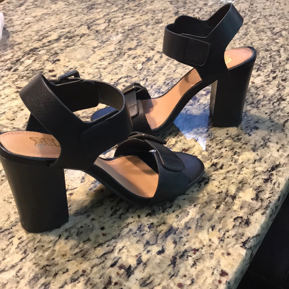Block Heel Strappy Sandals